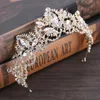 Gold Bridal Crown Rimistone Crystals Royal Wedding Queen Crowns Princess Crystal Baroque Birthday Party Tiaras For Bride Gold Swe1779200