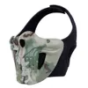 Máscara de caveira de Halloween máscaras de campo ao ar livre airsoft paintball capuz trator Máscara de cavaleiro de glória CS equipamento de proteção tático 203J