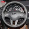 Yuji-Hong Suni Deri Araba Direksiyon KIA Sportage R 2011-2016 El-dikişli Kapak için Kılıf Kapakları