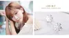 pretty Earrings for Woman Jewelry Xmas Gift Women Fashion 925 Sterling Silver Snowflake Stud Earrings