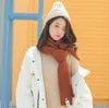 Populära varna kvinnor halsdukar ren färg halsdukar 10 färger elegant vårhöst vinter super lång stor sjal
