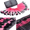 Makeup Brush Set 32 ​​st Professionell Full Kosmetisk Foundation Eye Shadow Lip Pulver Make Up Borstar Verktyg med Väska