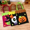Halloween decoration bag Ghost spide bat witch skull pumpkin printed design hand bag Party cosplay prop non-woven candy gift collection bag