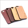 Étuis de téléphone rétro en bois véritable + TPU Logo personnalisé pour Iphone 7 8 plus 10 X 5s 6 6s Couverture de téléphone portable en bois Bamboo Mobile pour Samsung S9 S8 S7