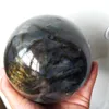 Ongeveer 600 g Ongeveer 70 mm 90 mm Natuurlijke labradoriet maansteen Quartz Crystal Sphere Ball Healing6273127