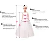 Neue Stil Prinzessin Pageant Blumenmädchen Kleid Kinder Hochzeit Geburtstag Brautjungfer Tutu Kinder Abschlussball Ballkleid GNA42