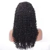 페루 인간의 머리카락 변태 곱슬 레이스 전면 가발 자연 컬러 8-24 인치 레미 헤어 아프리카 계 미국인 가발