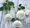 Vacker Rose Peony Konstgjorda Silk Blommor Små Bouquet Flores Hem Party Vår Bröllopsdekoration Mariage Fake Flower Ga477