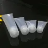 15ml 30ml 50ml Lotion en plastique transparente Tubes souples Bouteilles Emballage échantillon givré Récipient pour crème cosmétique vide LX1174
