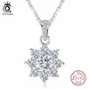 925 sterling silver snowflake necklace