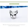 925 Sterling Silver Loyal Partners French Bulldog Coggy Animal Beads