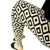 Leggings causali 2018 Womens Stripe Plaid Stampa floreale Leggins fitness Pantaloni da discoteca Legging Feminino Jeggings Stampato Legging Donna