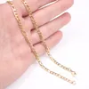 5pcs lot in bulk gold stainless steel Fashion Figaro NK Chain link necklace thin jewelry for women men gifts1003506