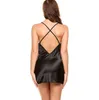 Nouvelle tendance sexy chemise de nuit lingerie mode patchwork chemise de nuit femmes pure festonnée satin vêtements de nuit en soie slip vêtements de nuit Chemises