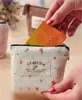 New Korean Foral Printing Canvas coin purse Fresh Garden wind change pocket coin key small wallet organizer holder wallets cosmeti7757572