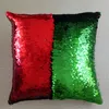 Cequin Pillow Case Pokrywa Syrenka Poduszka Pokrywa Glitter Reversible Sofa Magic Podwójna odwracalna Poduszka Car Cover Xmas Gifts 39 Design HH7-276