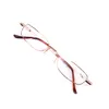 Metall med rörfodral Fashion Colors Gelgasses Fold Män Kvinnor Transparent läsglasögon unisex 10 till 402514968