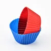 最新の丸型シリコーンマフィンカップケーキ金型焼き付き器メーカーモールドトレイベーキングカップライナーベーキング型