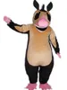 2018 High quality hot a black mouse mascot costume with brown belly for adult to wear