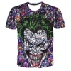 Joker 3D-T-shirt Män Suicide Squad T-shirts Hip Hop Funny Tops Harley Quinn Short Sleeve Camisetas Fashion Novelty Mäns Casual T-shirt