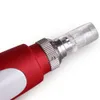 MyM Derma Pen Stämpel Auto Mirco Needle Roller N2-C med 5 hastighetsjusterbara nållängder 0,25 mm-3,0 mm