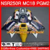 본체 HONDA NSR 250 R MC18 PGM2 NSR 250R NS250 NSR250R 88 89 78HM.0 MC16 NSR250 R RR NSR250RR 1988 1989 88 89 Fairings Kit Rothmans Blue