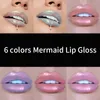 Hot Handaiyan 6 colors mermaid lip gloss Our lip gloss creates an interstellar look in stock with gift