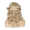 Korte krullende synthetische pruiken met ombre pony blonde kleur hoge temperatuur vezels voor vrouwen pruiken