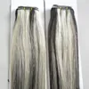 Straight Brasilian Hair Weave Bundlar 2 PC Deal Human Hair Extension P1B / 613 Remy 100% Human Hair Buntar