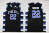 One Tree Hill Ravens Jersey 3 Lucas 23 Nathan Brother Movie Basketball Color Team Team Black White Purple Embroidery Quality Quality