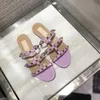 2018 Femmes Sandals Chaussures Party Fashion Rivets Girls Sexy Sexy Point Toe Chaussures Plate-forme de boucle
