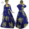 Jurken op maat gemaakte Afrikaanse kleding Bazin Rich Dashiki Africrint lange jurk traditionele kledij batik plus size damesjurk maxi-jurk WY02