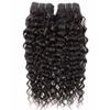 Water wave bundles 3pcslot natural color remy Indian human hair wefts no shedding curly extension8303669