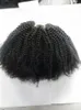 Brazilian Human Virgin Afro Coarse Hair Weft Unproccessed Natural Black Color Baby Soft Hair Extensions For Beauty Women