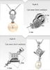 Fassungen für Perlenketten, 100 Fassungen für Anhänger aus S925-Splitter, 12 Stile, Fassungen für DIY-Perlenkettenschmuck, ohne Kette, Weihnachten, Gi5830010