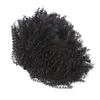 Nuovo arrivo Afro crespo ricci coda di cavallo con clip in accessorio per capelli umani Coda di cavallo corta grande e soffice per donne nere 120g