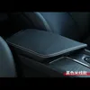 Acessórios interiores de carro de couro preto com manga de caixa de apoio de braço central para Volvo XC60 2018