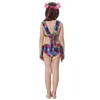 Kids Girls 3sts Mermaid Tail Swimming Bikini Set badkläder Mono Fin Swommable9289589