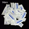 50 pcs Blue 12 Pin 0.2mm Permanent Makeup Manual Eyebrow Tattoo Needles Blade for 3D Embroidery Microblading Tattoo Pen Machine