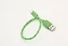 20 cm kort flätad nylon Micro USB-kablar Data Sync-kabel sladd för Samsung Galaxy S3 S4 S6 Edge i9500 Note 2 partihandel