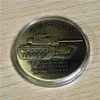 Gratis verzending 50 stks / partij, leger M-60 Patton Tank Brons Made in USA 1.75 "Challenge Coin