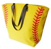 18Styles Canvas Bag Baseball Tote Sports Bags Softball Shoulder Bag Football Soccer Basketball Cotton Canvas Tote Handväskor GGA1891005528