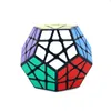 Megaminx Magic Cubes Pentagon 12 Sides Gigaminx PVC Sticker Dodecahedron Block Toys Twist Puzzle DIY Educational Magic Cube Toy for Children