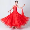 Balo Salonu Dans Standart Viyana Waltz Elbise Dans Yarışması için 7 Renk Standart Balo Salonu Elbise Özelleştirmek