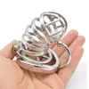 2 Styles serrure magique mâle chasteté cage à coq en acier inoxydable anneau de pénis ceinture de chasteté dispositifs bondage bdsm jouets sexuels pour hommes