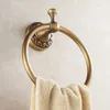 Новое прибытие евро стиль Wal-mount античная Бронзовая полотенце кольцо классические аксессуары для ванной комнаты держатель банное полотенце оборудование 3707F