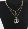 Novo Estilo de Moda navio âncora da cadeia de carga da marinha camisola colar cadeia dupla camada de jóias Coreano colar de moda clássico delicado