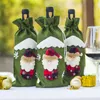 Red Wine Bottle Cover Bags Decoration Home Party Santa Claus Christmas packaging christmas merry christmas decoration