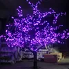 Utomhus LED Artificial Cherry Blossom Tree Light Christmas Tree Lamp 1248 st lysdioder 6ft/1,8 m höjd 110VAC/220VAC Regntät droppe