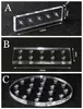 3 tipos de display acrílico claro suporte prateleira base vape rack mostrar para 510 thread tanque atomizador cartucho vaporizador mod rda rba